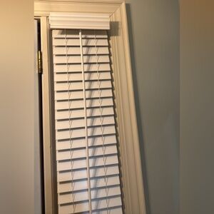 White Window Blinds NWOT 18” X 65”